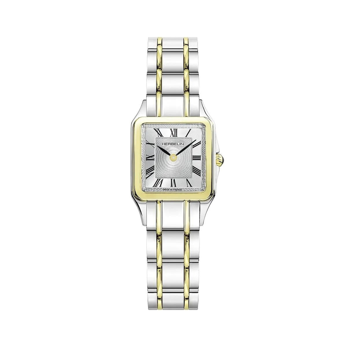 Herbelin Luna Ladies Watch with Silver Dial and Two Tone Bracelet 17457BT01