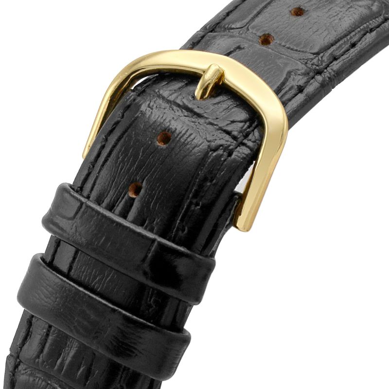 Sekonda Mens Watch with White Dial and Black Leather Strap 1778