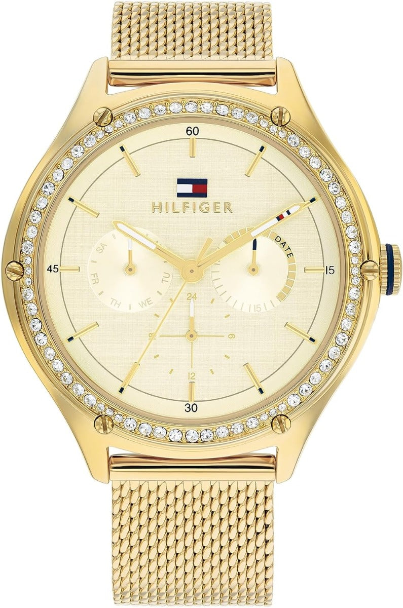 Gwylio Tommy Hilfiger Lexi i Fenywod gydag Wyneb Aur 1782655