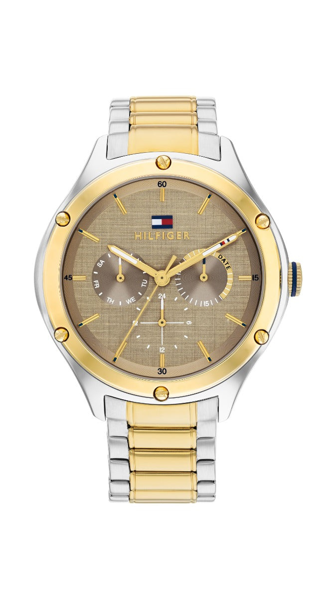 Wats Fenywod Tommy Hilfiger Lexi gyda Deial Aur 1782658