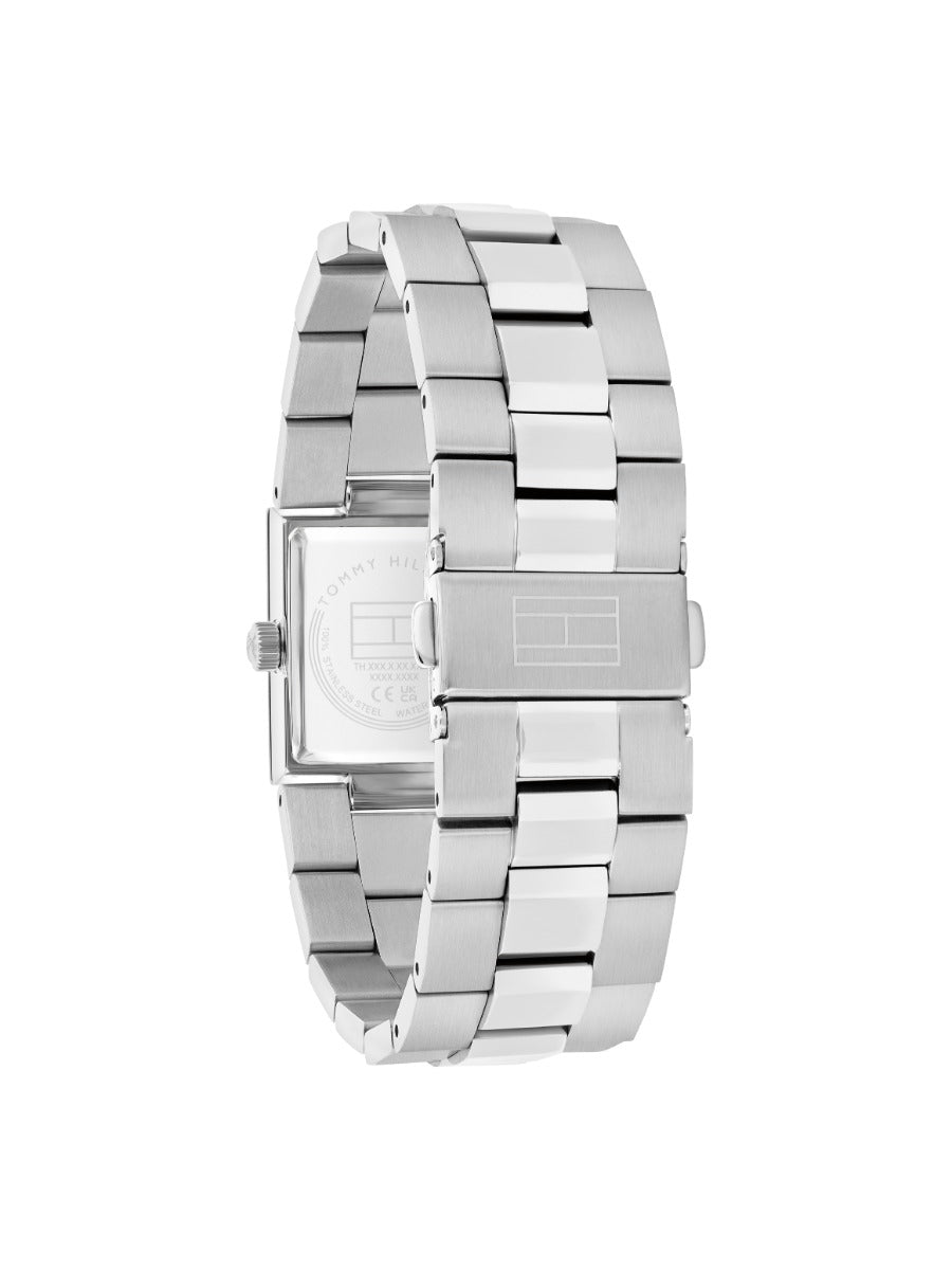 Gwylio Merched Tommy Hilfiger Ivy gydag Wyneb Glas a Strap Arian 178277