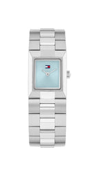 Gwylio Merched Tommy Hilfiger Ivy gydag Wyneb Glas a Strap Arian 178277