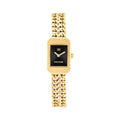 Gwylio Merched Tommy Hilfiger Sarah gyda Deial Du a Strap Aur 1782842