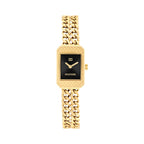 Gwylio Merched Tommy Hilfiger Sarah gyda Deial Du a Strap Aur 1782842