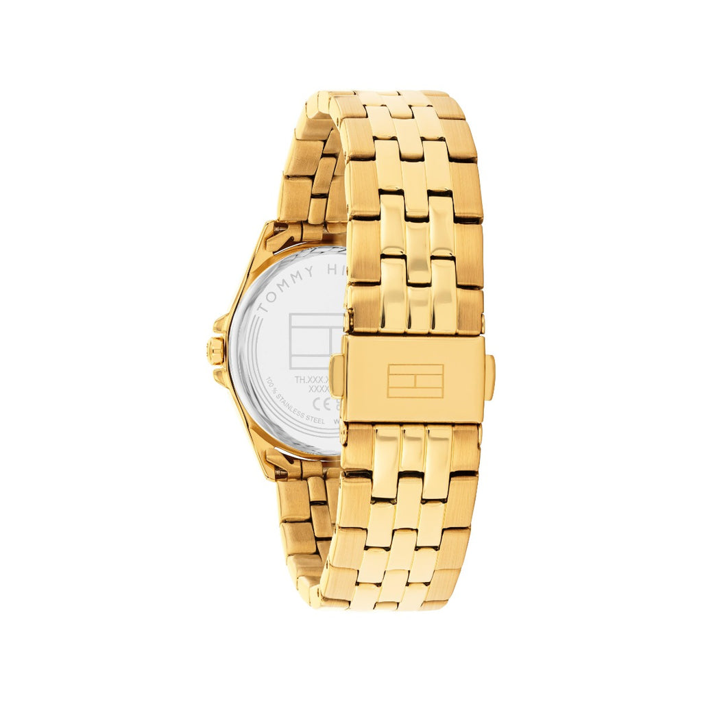 Tommy Hilfiger Jade Ladies Watch with Pink Dial and Gold Strap 1782854