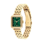 Tommy Hilfiger Mia Gwylio Merched gyda Deial Gwyrdd a Strap Aur 1782858