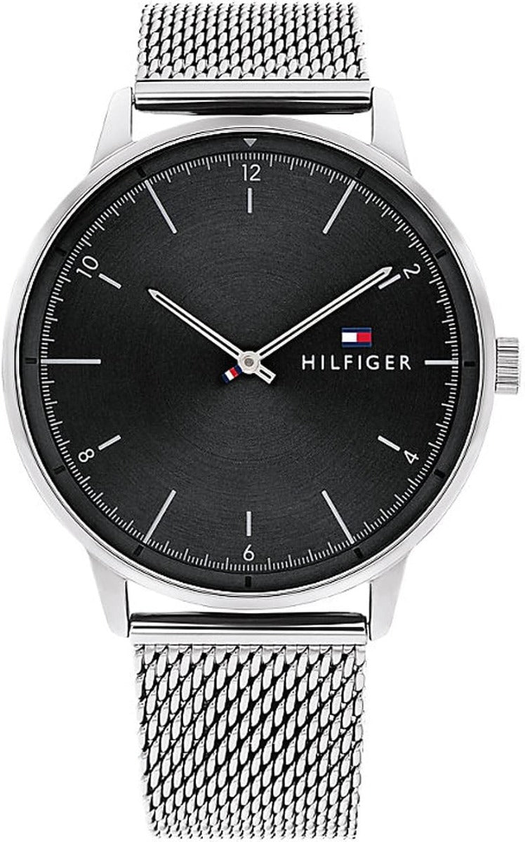 Tommy Hilfiger Hendrix Gwyliadur Dynion gyda Deial Du 1791842
