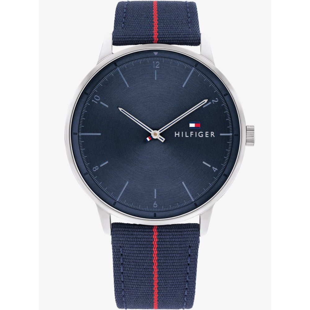 Gwylio Dynion Tommy Hilfiger Hendrix gyda Deial Glas 1791844