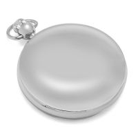 Sekonda Mens Silver Pocket Watch with White Dial 1792