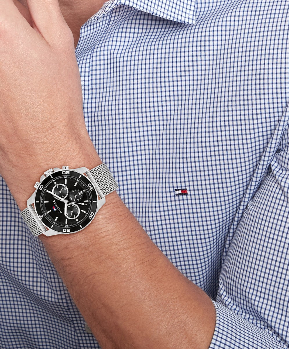 Tommy Hilfiger Jordan Mens Watch with Black Dial 1792092