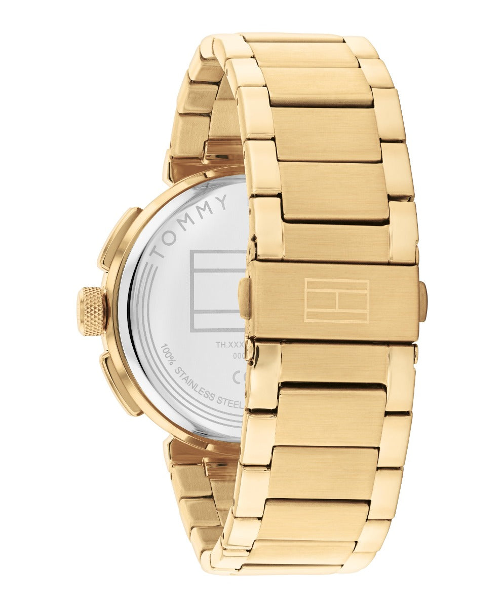 Tommy Hilfiger Lorenzo Gwylio Dynion gyda Deial Glas 1792118
