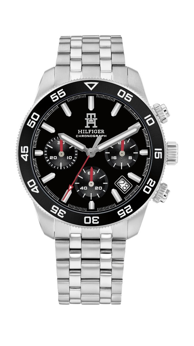 Tommy Hilfiger TH 85 Mens Chronograph Watch with Black Dial 1792156
