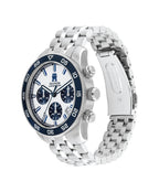 Gwylio Cronograff Dynion Tommy Hilfiger TH 85 gyda Deial Gwyn 1792157