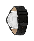 Tommy Hilfiger Bruce Mens Watch with Black Dial and Black Strap 1792190