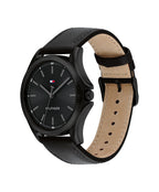 Tommy Hilfiger Bruce Mens Watch with Black Dial and Black Strap 1792190