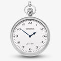 Sekonda Mens Silver Pocket Watch with White Dial 1792