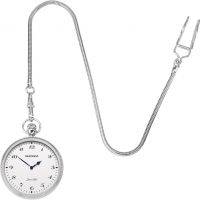 Sekonda Mens Silver Pocket Watch with White Dial 1792