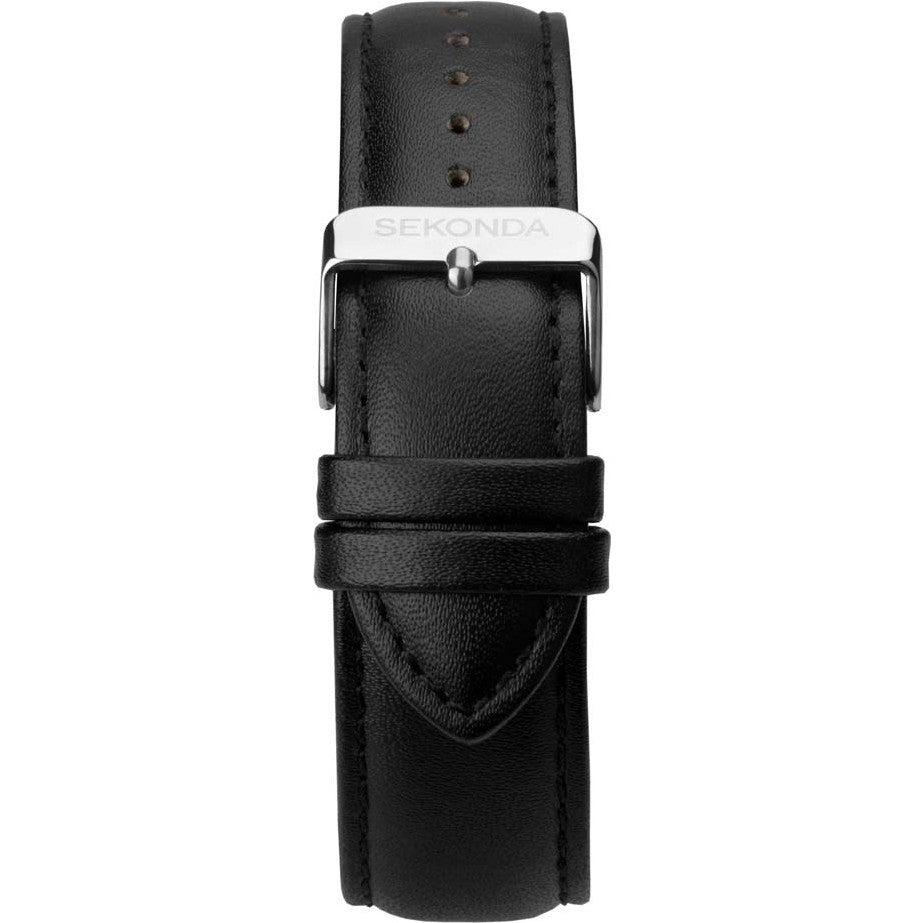 Sekonda Mens Watch with Green Dial and Black Leather Strap 1884