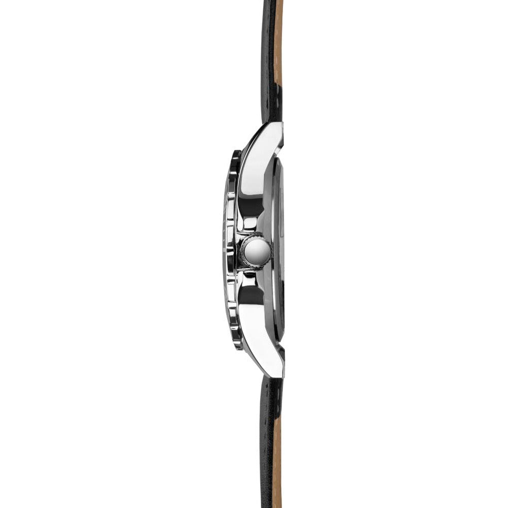 Sekonda Mens Watch with Green Dial and Black Leather Strap 1884