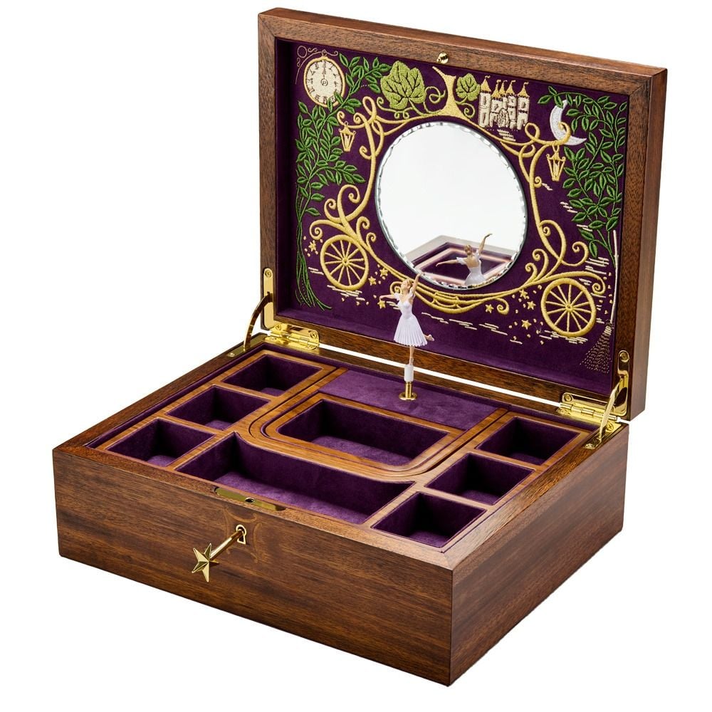 Wolf Cinderella Ballet Musical Jewellery Box 190117