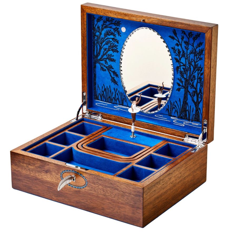 Wolf Swan Lake Ballet Musical Jewellery Box 190106
