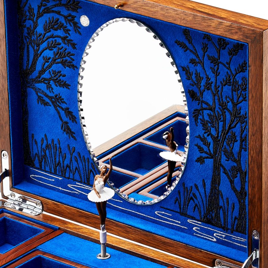 Wolf Swan Lake Ballet Musical Jewellery Box 190106