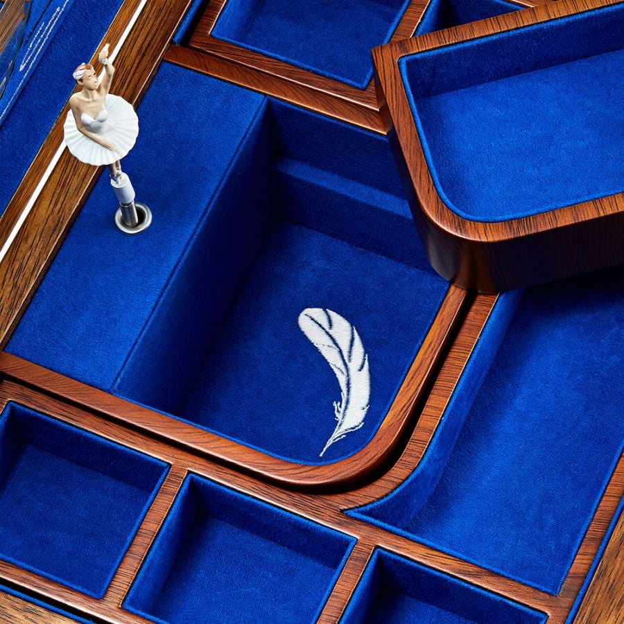 Wolf Swan Lake Ballet Musical Jewellery Box 190106