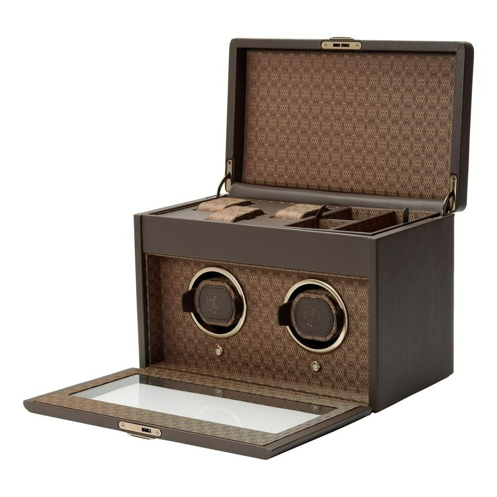 Wolf Earth Double Watch Winder Coffee 190406