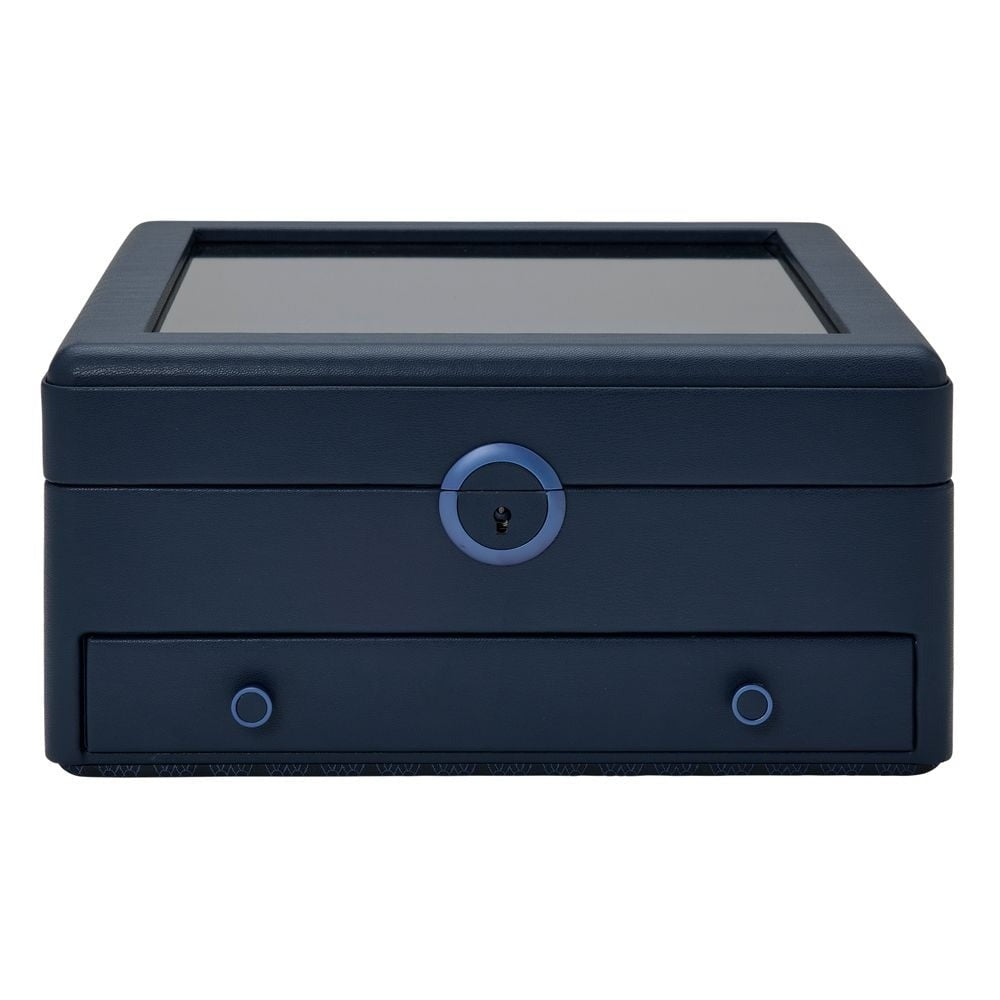 Wolf Earth Watch Stand Box Midnight Blue 190717