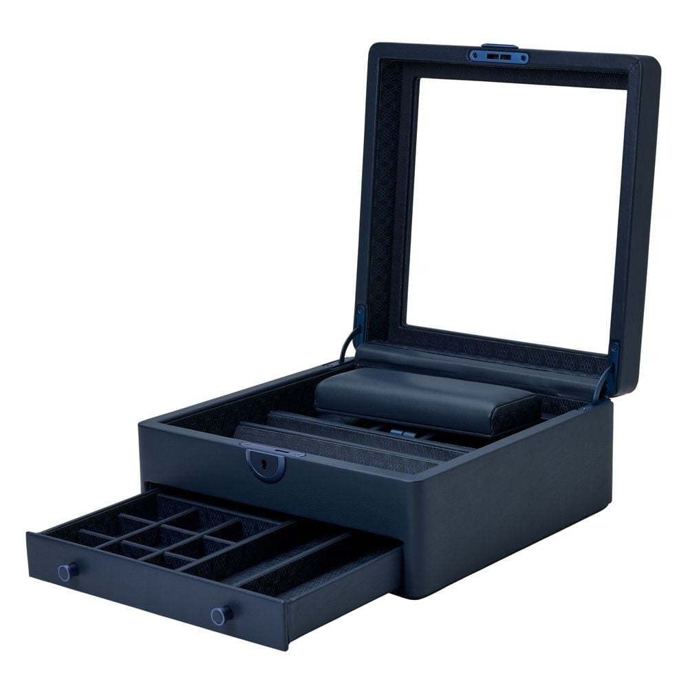 Wolf Earth Watch Stand Box Midnight Blue 190717