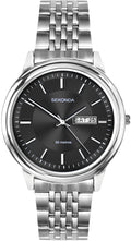 Sekonda Mens Watch with Black Dial and Silver Bracelet 1928