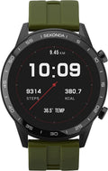 Sekonda Mens Smart Watch with Green Rubber Strap 1993