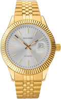 Sekonda Mens Watch with Silver Dial and Gold Bracelet 1973