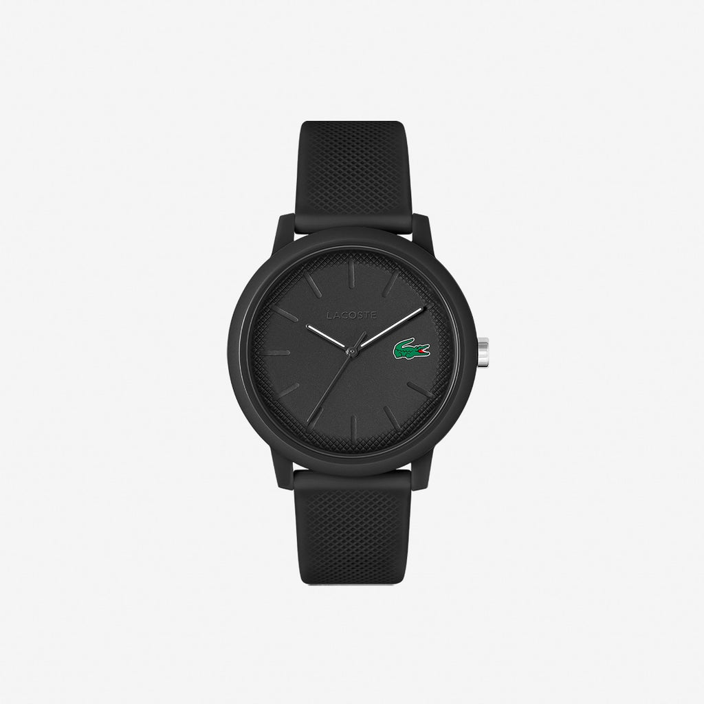 Lacoste 12.12 Mens Watch with Black Dial and Black Strap 2011171