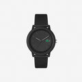 Lacoste 12.12 Mens Watch with Black Dial and Black Strap 2011171