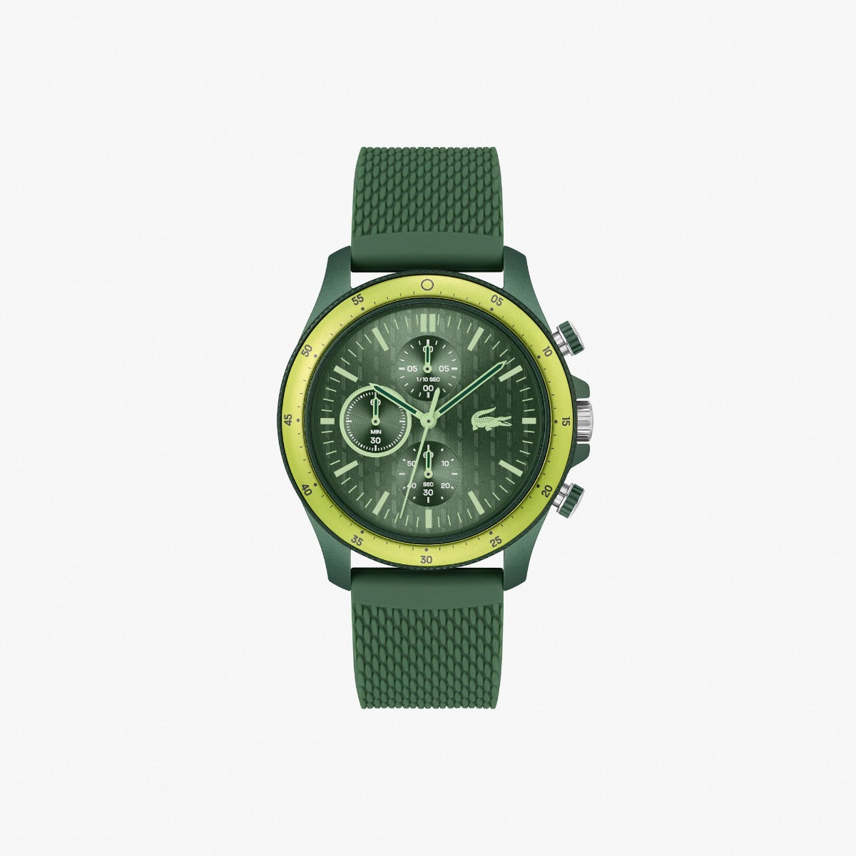 Lacoste Neo Heritage Mens Chronograph Watch with Green Dial and Green Strap 2011328