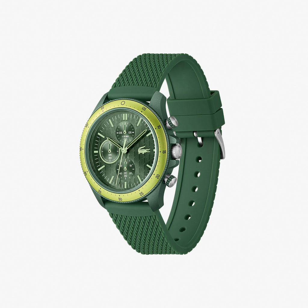 Lacoste Neo Heritage Mens Chronograph Watch with Green Dial and Green Strap 2011328