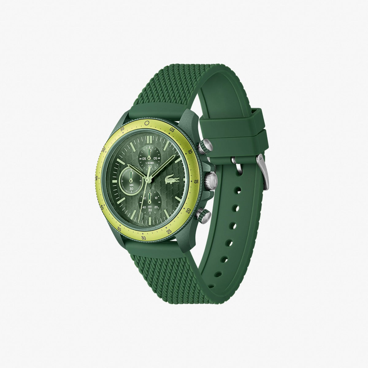 Lacoste Neo Heritage Mens Chronograph Watch with Green Dial and Green Strap 2011328