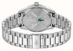 Gwylfa i Ddynion Lacoste Monceau gydag Wyneb Oren a Strap Arian 2011353