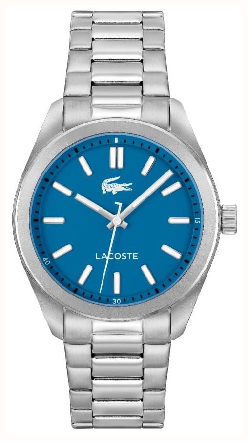 Lacoste Monceau Mens Watch with Blue Dial and Silver Strap 2011355