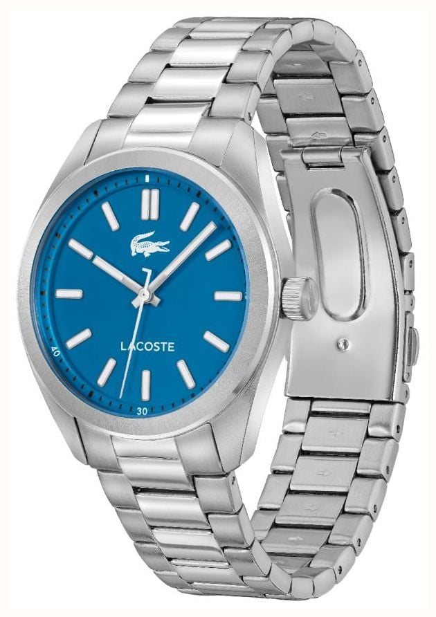 Lacoste Monceau Mens Watch with Blue Dial and Silver Strap 2011355