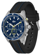 Lacoste Mainsail Mens Chronograph Watch with Blue Dial and Black Strap 2011361
