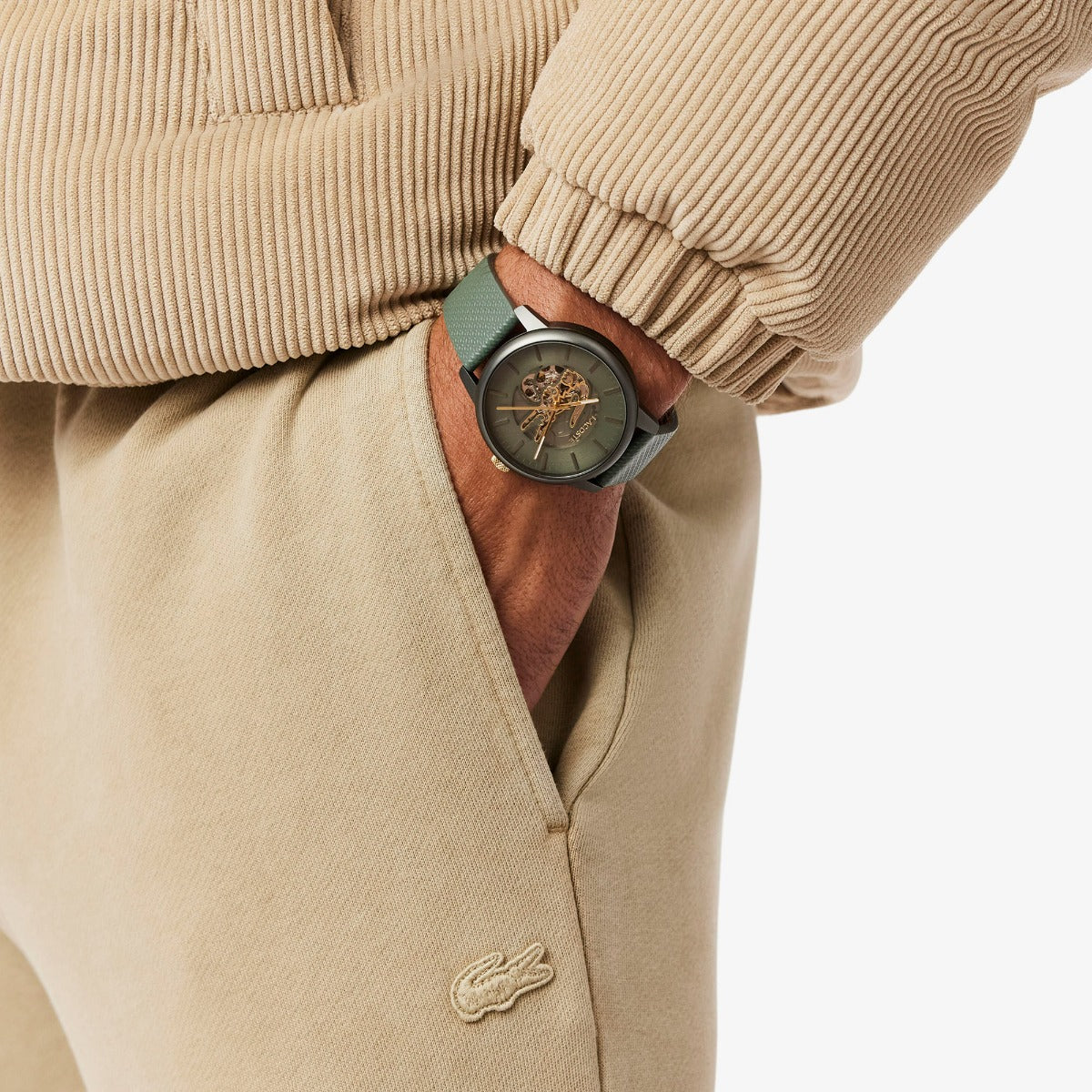 Lacoste 12.12 Mens Automatic Watch with Green Dial and Green Strap 2011384