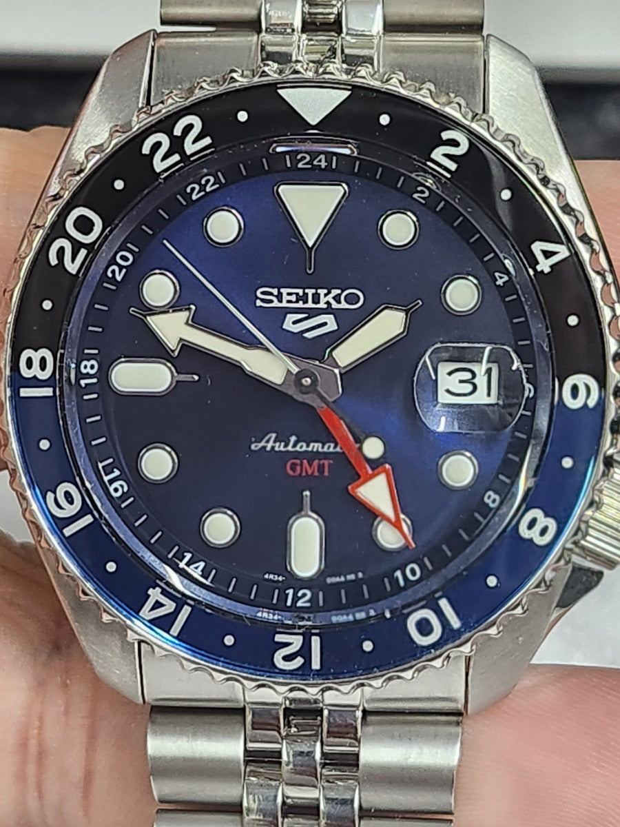 Seiko 5 Sports Blueberry GMT SKX Re-interpretation Mens Watch SSK003K1