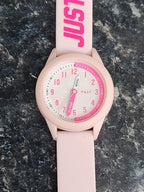Hype Girls Watch with Pink Time Teacher Dial and Pink Silicone Strap HYK001P