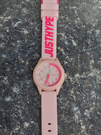 Hype Girls Watch with Pink Time Teacher Dial and Pink Silicone Strap HYK001P