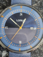 Lorus Men's Watch with Blue Dial and Blue Strap RH963LX9