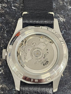 Seiko 5 Sports Gents Automatic Watch with Blue Dial and Black Leather Strap SRPG39K1