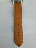 Lorus Mens Watch with Black Dial and Tan Strap R3A61AX9
