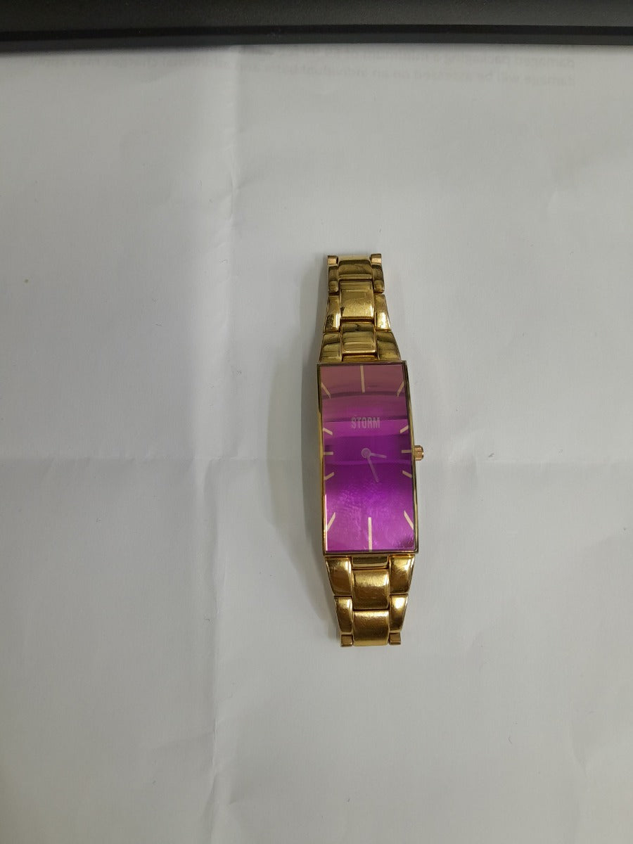 Storm Ixia Ladies Watch with Rose Gold Bracelet and Purple Dial 47255/P